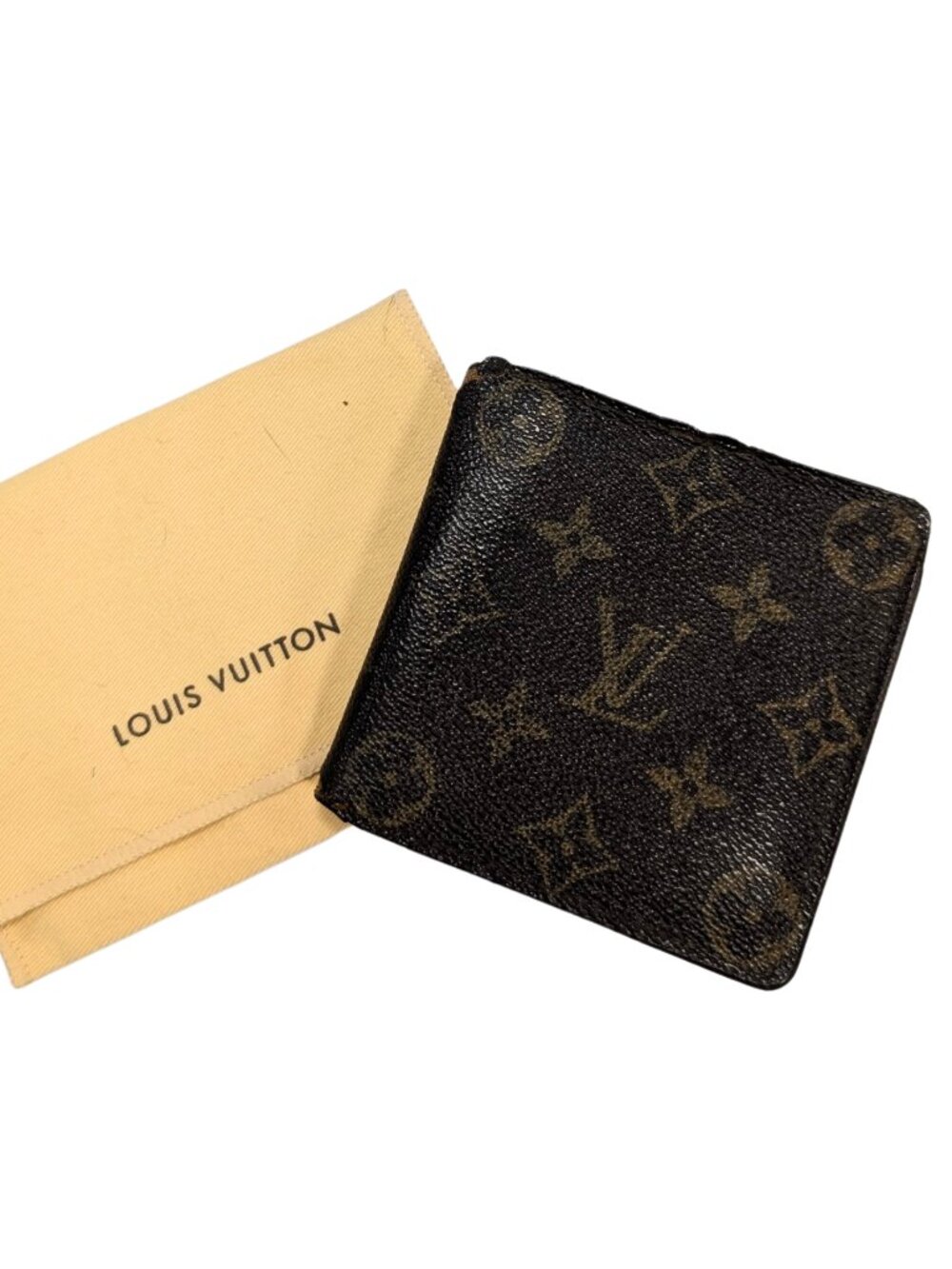 Louis Vuitton Monogram Coated Canvas Marco Men's Bi-Fold Wallet CAO994 READ